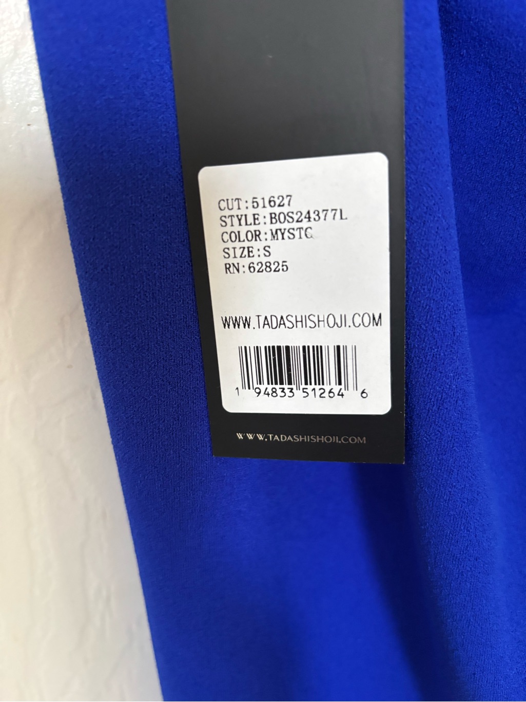 Tadashi Shoji Mystic Blue Wedding Dress